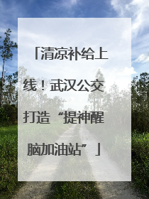 清凉补给上线！武汉公交打造“提神醒脑加油站”