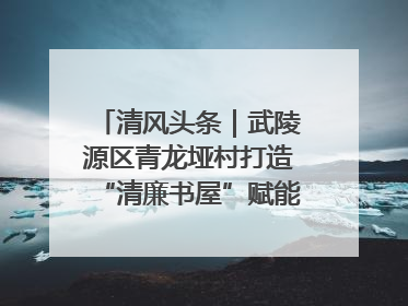 清风头条｜武陵源区青龙垭村打造“清廉书屋”赋能乡村振兴新风尚