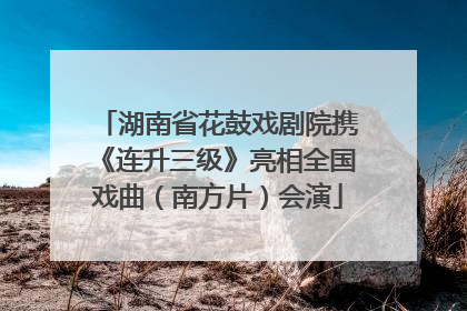 湖南省花鼓戏剧院携《连升三级》亮相全国戏曲（南方片）会演