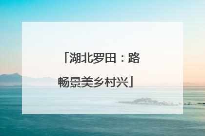 湖北罗田：路畅景美乡村兴