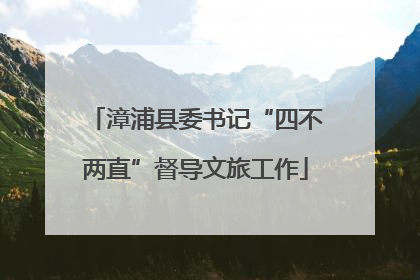 漳浦县委书记“四不两直”督导文旅工作