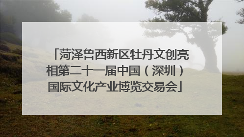 菏泽鲁西新区牡丹文创亮相第二十一届中国（深圳）国际文化产业博览交易会