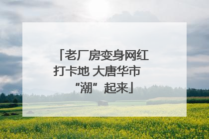 老厂房变身网红打卡地 大唐华市“潮”起来