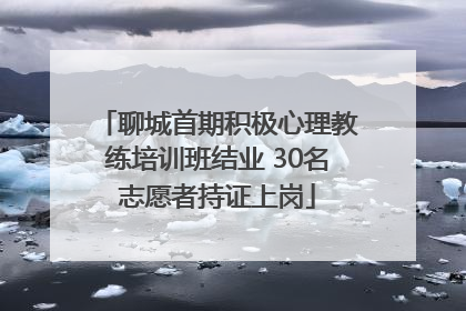 聊城首期积极心理教练培训班结业 30名志愿者持证上岗