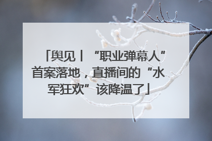 舆见丨“职业弹幕人”首案落地，直播间的“水军狂欢”该降温了