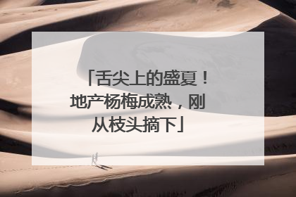 舌尖上的盛夏！地产杨梅成熟，刚从枝头摘下
