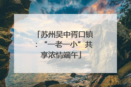 苏州吴中胥口镇：“一老一小”共享浓情端午