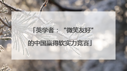 英学者：“微笑友好”的中国赢得软实力竞赛