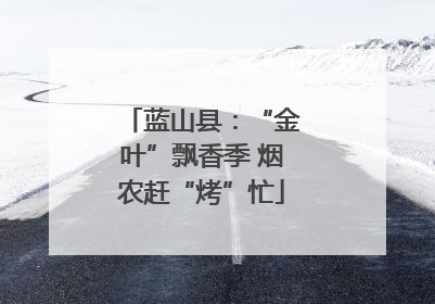 蓝山县：“金叶”飘香季 烟农赶“烤”忙