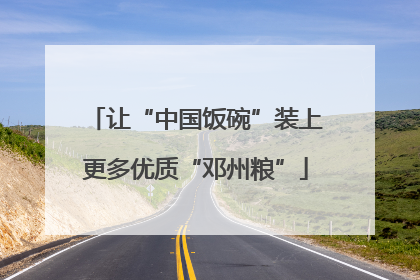 让“中国饭碗”装上更多优质“邓州粮”