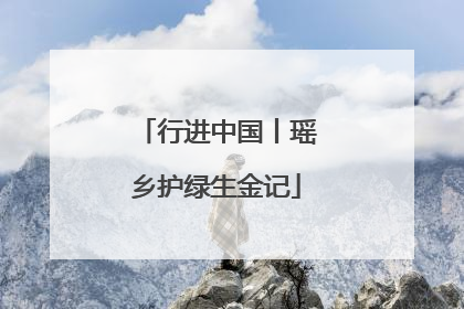 行进中国丨瑶乡护绿生金记