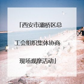 西安市灞桥区总工会组织集体协商现场观摩活动