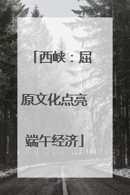 西峡：屈原文化点亮端午经济