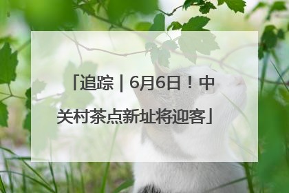追踪｜6月6日！中关村茶点新址将迎客