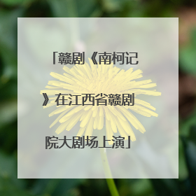 赣剧《南柯记》在江西省赣剧院大剧场上演