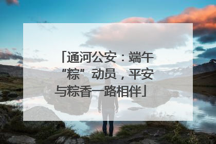 通河公安：端午“粽”动员，平安与粽香一路相伴