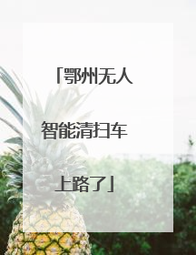 鄂州无人智能清扫车上路了