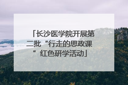 长沙医学院开展第二批“行走的思政课”红色研学活动