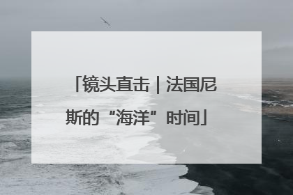 镜头直击｜法国尼斯的“海洋”时间
