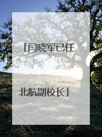 闫晓军已任北航副校长