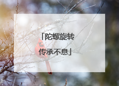 陀螺旋转 传承不息