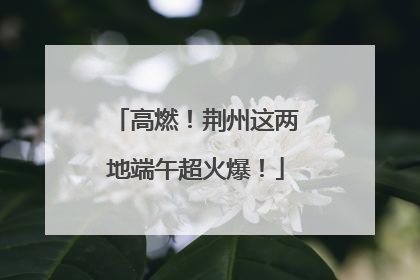 高燃！荆州这两地端午超火爆！