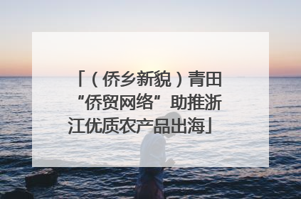 （侨乡新貌）青田“侨贸网络”助推浙江优质农产品出海