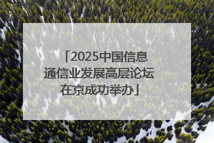 2025中国信息通信业发展高层论坛在京成功举办