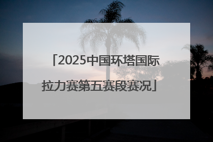 2025中国环塔国际拉力赛第五赛段赛况