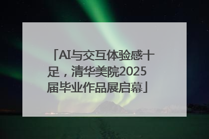 AI与交互体验感十足，清华美院2025届毕业作品展启幕